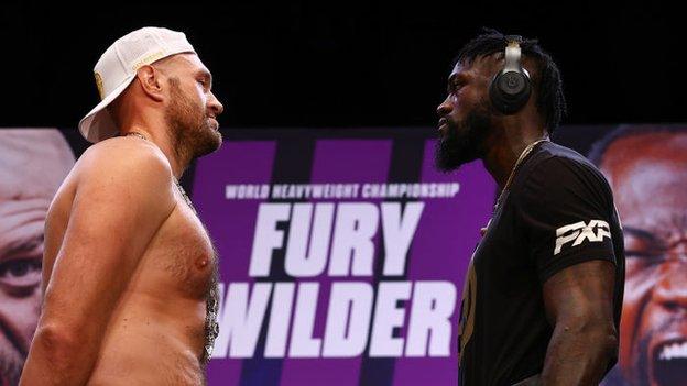 Deontay Wilder and Tyson Fury go head to head