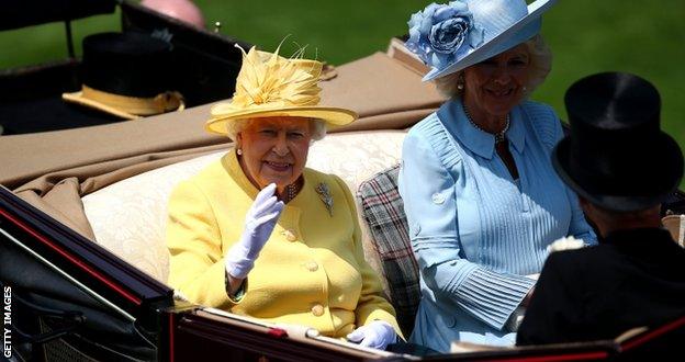 The Queen at Royal Ascot