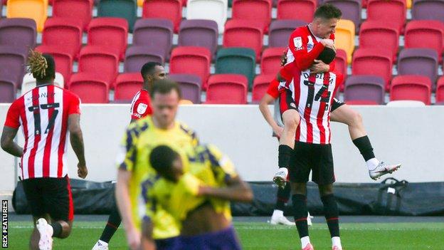 Brentford celebrate