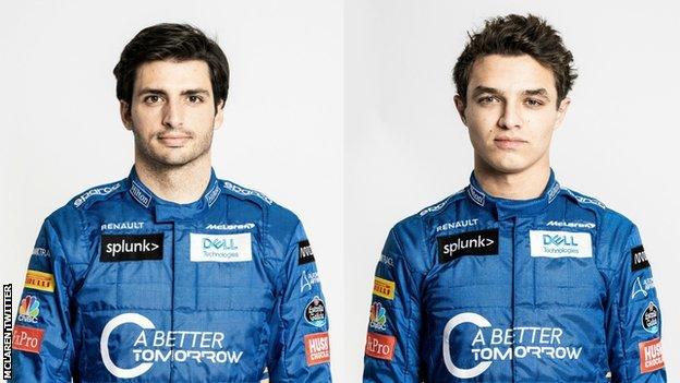 Carlos Sainz Jr and Lando Norris