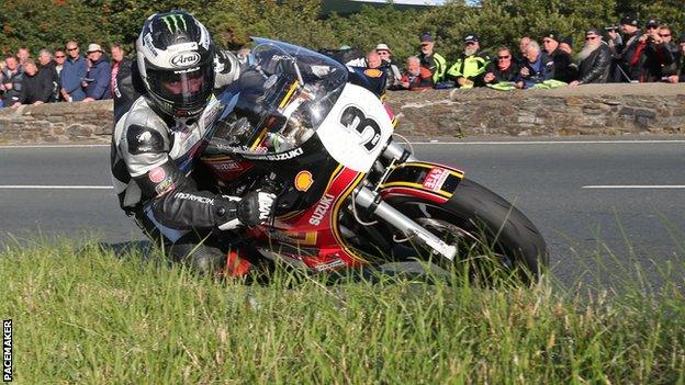 Michael Dunlop was riding a Suzuki in the Formula 1 Classic TT