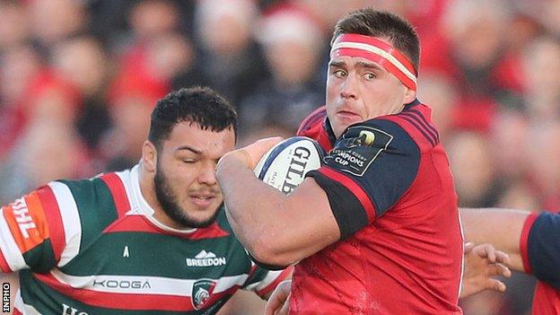 CJ Stander's charge helped set up Munster's first-half try