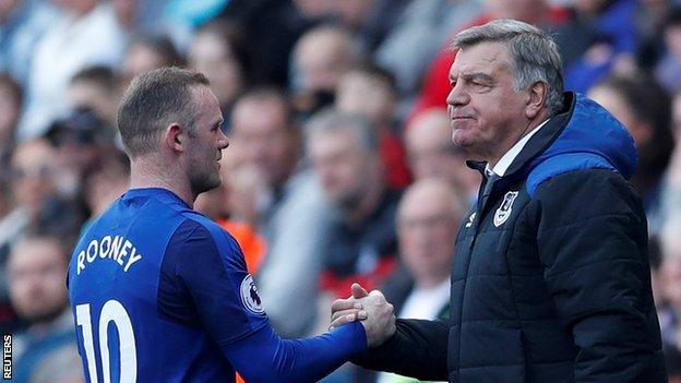 Wayne Rooney and Sam Allardyce