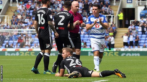 Tomas Kalas sent off after just 39 seconds for Fulham v Reading