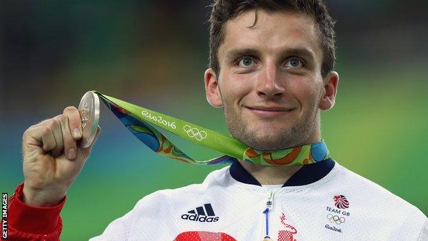British Olympic cycling champion Callum Skinner