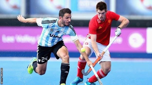 Argentina v England at the World League semi-finals