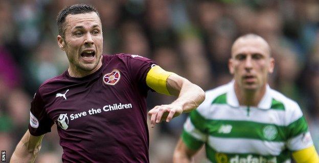 Don Cowie has played almost 60 times for Hearts since joining from Wigan in January last year