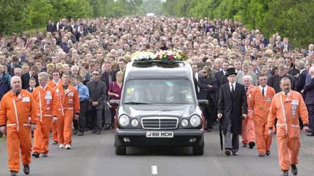 The funeral of Joey Dunlop