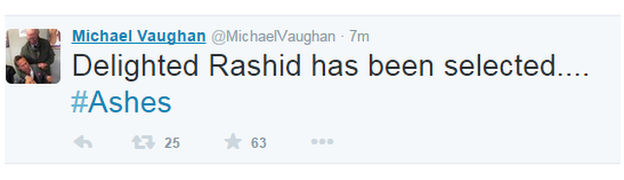 Michael Vaughan tweet