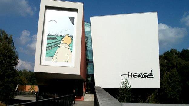 Entrance to the Hergé Museum in Louvain-la-Neuve