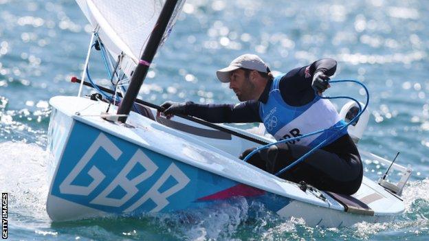 Ben Ainslie at the London Olympics 2012