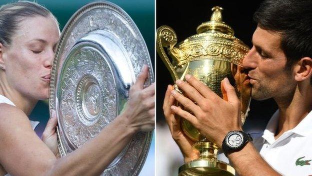 Angelique Kerber and Novak Djokovic