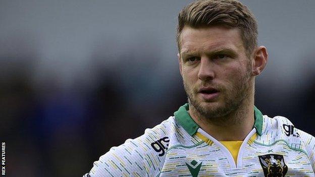 Dan Biggar in action for Northampton