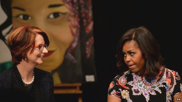 Julia Gillard and Michelle Obama