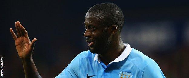 Manchester City midfielder Yaya Toure