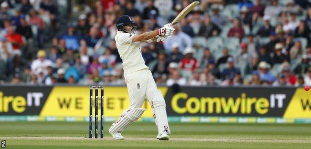 Joe Root in action for England