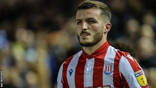 Tom Edwards has made 45 first team appearances for Stoke, starting with his debut in the 7-2 defeat at Manchester City in October 2017