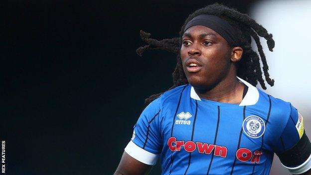 Abraham Odoh has scored one goal in 25 appearances for Rochdale in all competitions this season