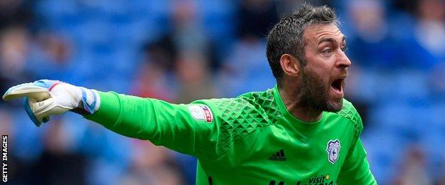 Allan McGregor in action for Cardiff City