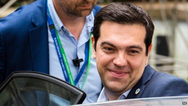 Greek prime Minister Alexis Tsipras