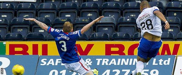 Josh Magennis scores for Kilmarnock