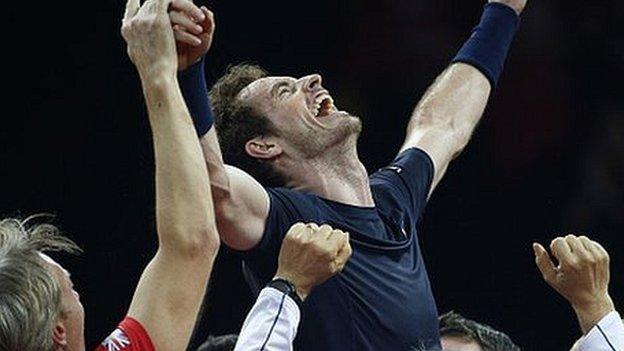 Murray beat David Goffin in the singles to secure victory for Great Britain in the Davis Cup final