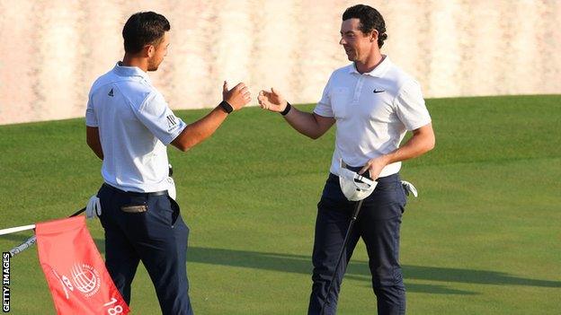 Xander Schauffele and Rory McIlroy