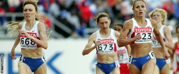 L-R: Russian quartet Tatyana Tomashova, Olga Yegorova, Yuliya Fomenko and Yelena Soboleva