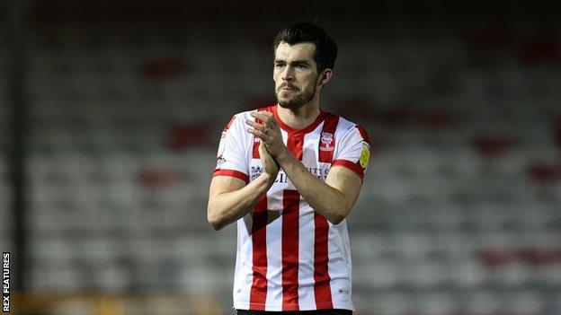 John Marquis playing for Lincoln City