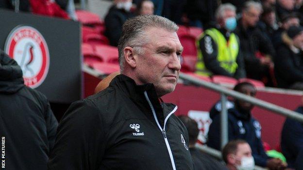 Bristol City manager Nigel Pearson looks on during the team's match against Millwall