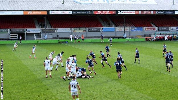 Cardiff Blues defeated Ospreys 29-20 in a Pro14 fixture at Rodney Parade in August 2020