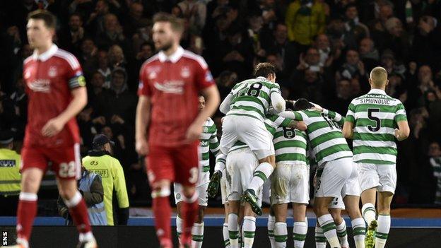 Ryan Jack and Graeme Shinnie in the League Cup final against Celtic