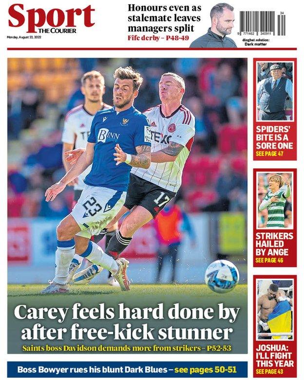 The Courier back page