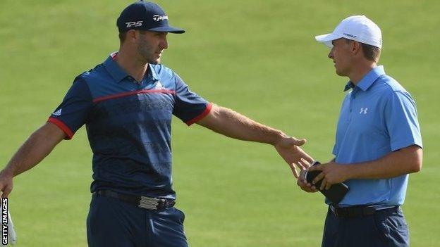 Dustin Johnson and Jordan Spieth