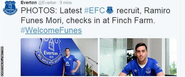 Everton FC Twitter