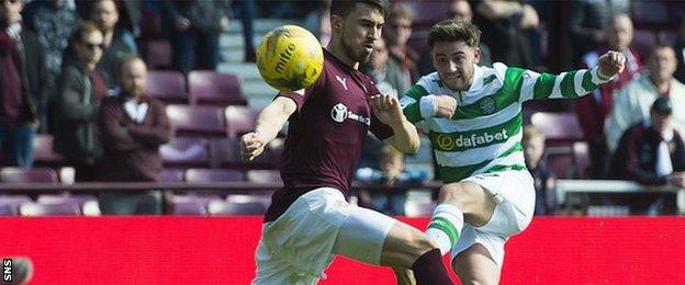 Patrick Roberts scores against Hearts