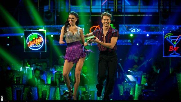 Lauren Steadman and AJ Pritchard during Strictly Come Dancing in 2018