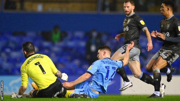 Viktor Gyokeres scores for Coventry