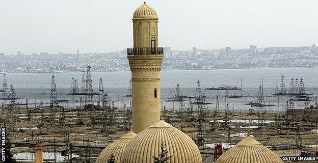 Minaret in Baku