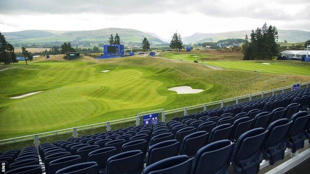 A general view of Gleneagles golf course