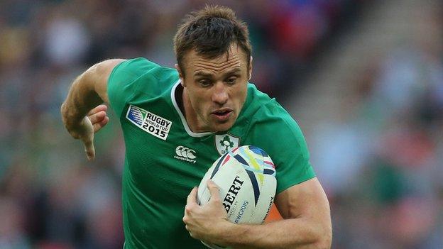 Tommy Bowe will start for Ireland against Italy