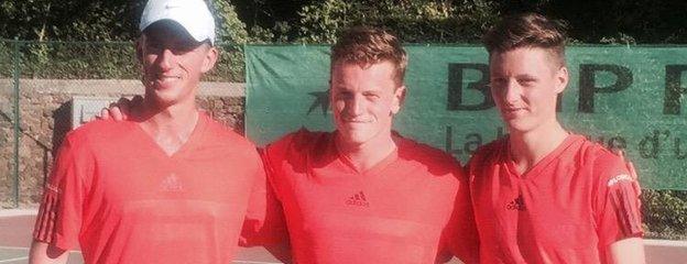 Jersey's men's team tennis gold medallists