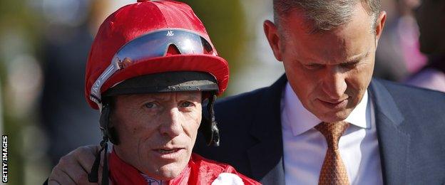 Kieren Fallon with Jeremy Kyle