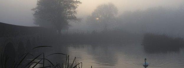 Fog on the River Trent at Newark Upon Trent