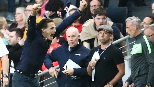 Gareth Ainsworth celebrates