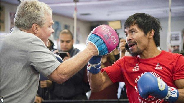 Freddie Roach and Manny Pacquiao