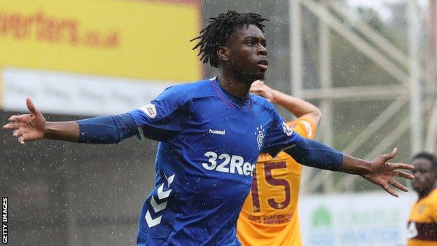 Ovie Ejaria in action for Rangers