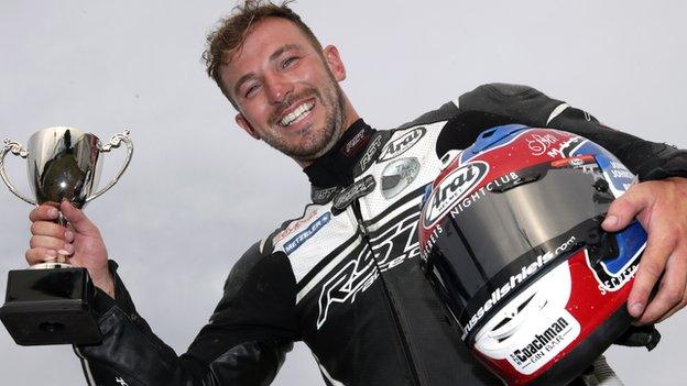 Paul Jordan took his first victory of the season at the Armoy road races in the Supersport class