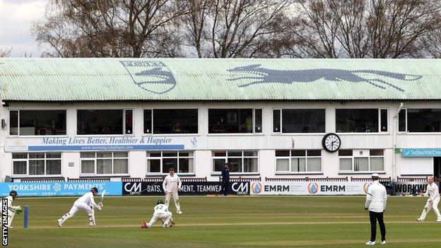 Leicestershire in action at Grace Road