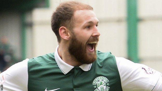 Hibernian forward Martin Boyle